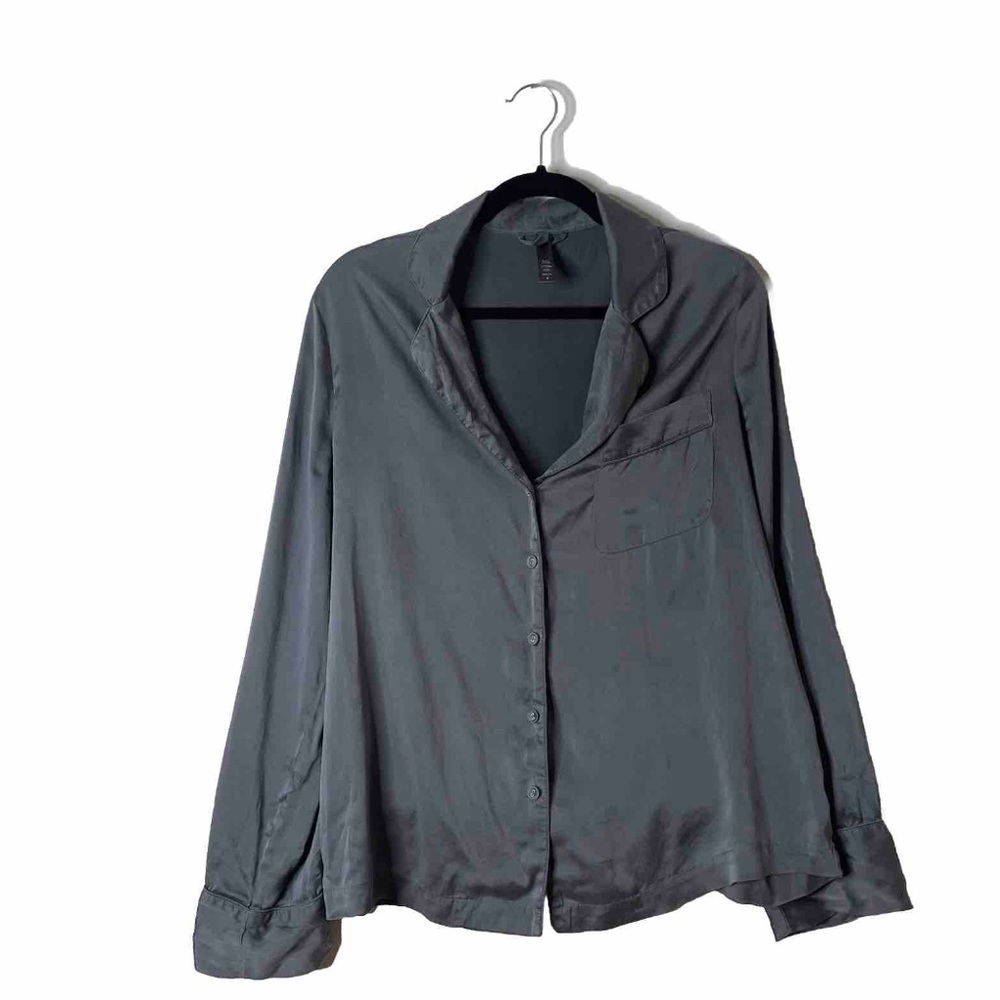 Skims Soft Lounge Dark Grey Sleep Shirt Size Small – Cozy & Chic Loungewear